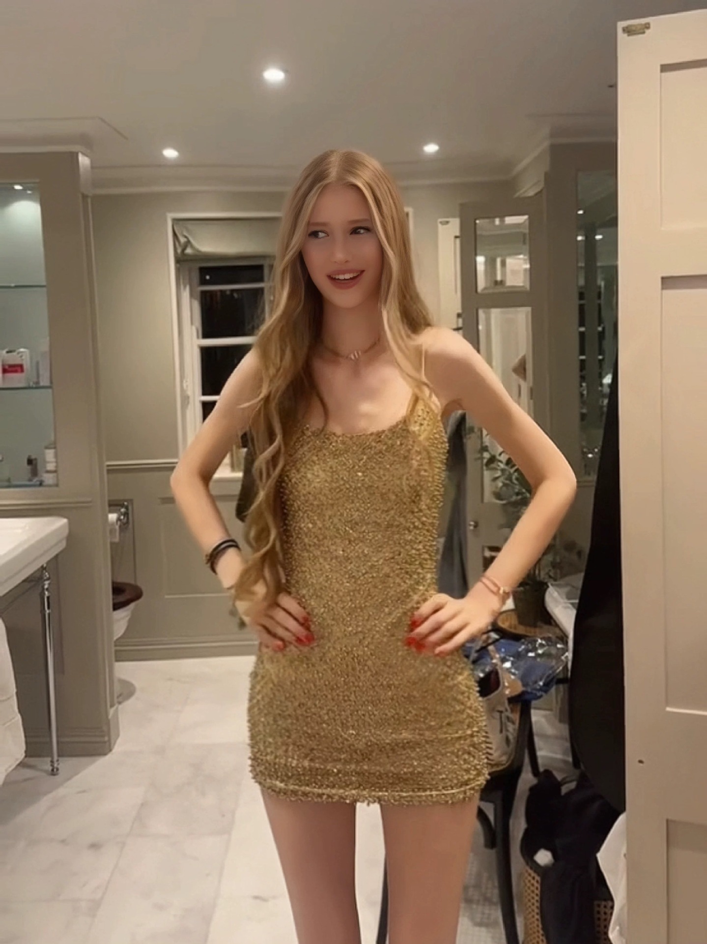 Damen Glitzerndes Strass-Verzi – Sparkly Rhinestone Club Party Dress Bewertung und Preis