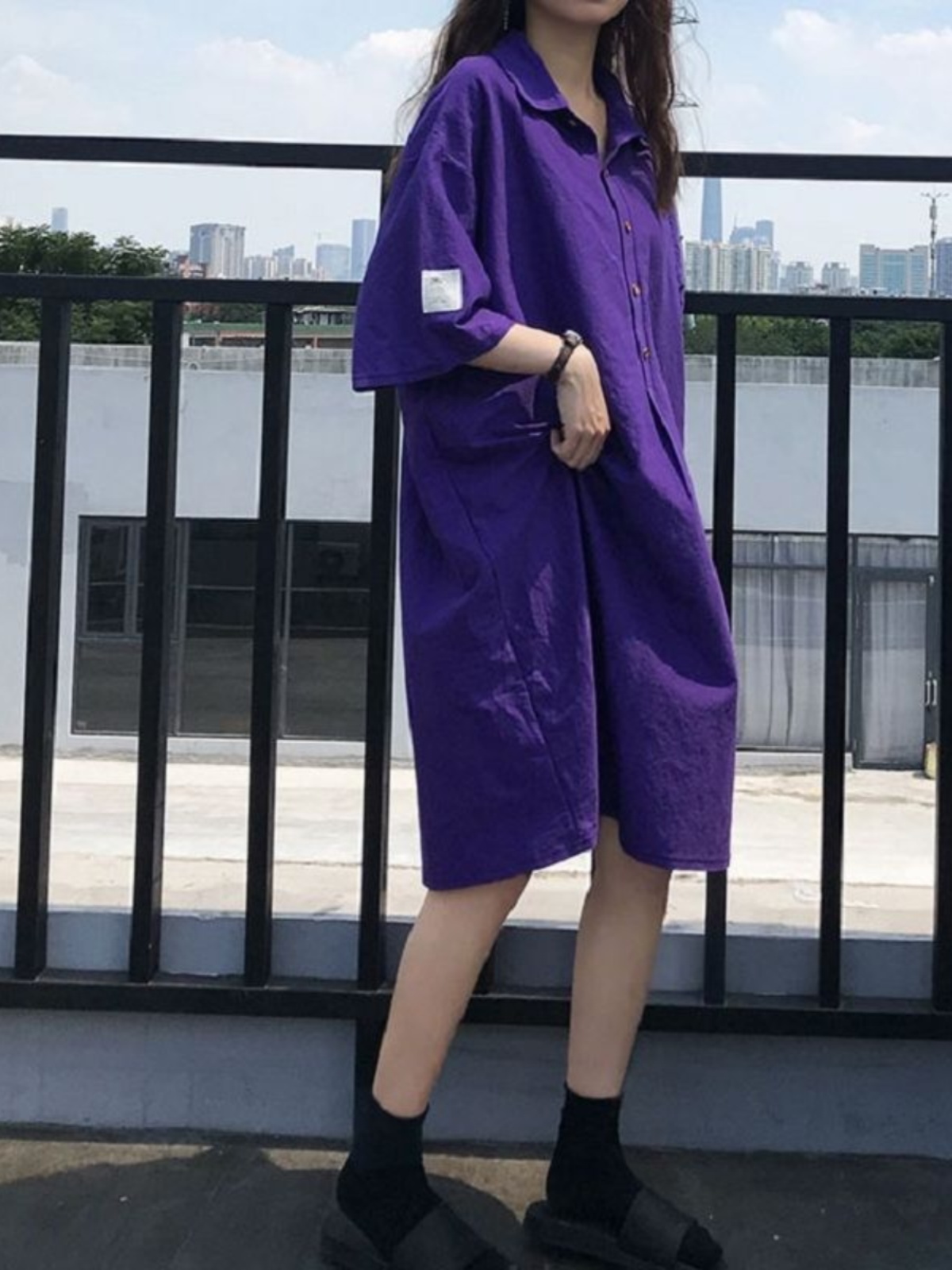 Plus-Size-Hemdkleid, schlankma – Korean Style A Line Shirt Dress Bewertung und Preis