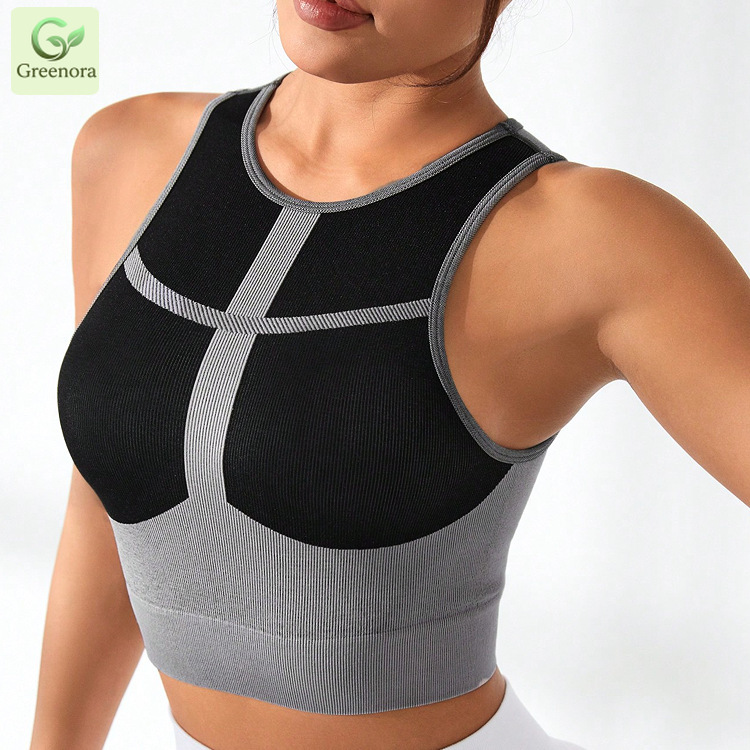 Nahtloser Sport-BH für Damen,  – Seamless Ribbed Workout Tank Top Bewertung und Preis
